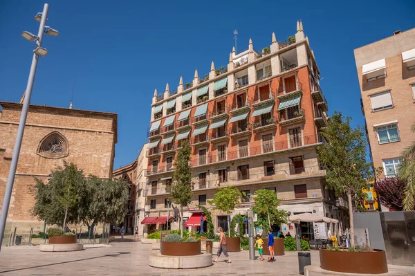 バレンシア スペイン 2023 バレンシアの美しいプラザデラレイナ スペイン — ストック写真