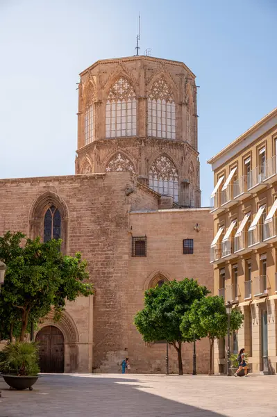 Valencia Spagna Luglio 2023 Cattedrale Valencia Basilica Della Vergine Indifesa — Foto Stock