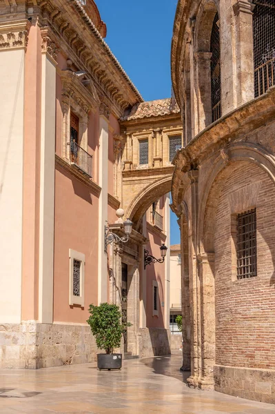 ヴァレンシア大聖堂の美しいファサード バージンのバシリカは ヘルプレス スペイン — ストック写真