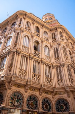 Palma de Mallorca, İspanya - 28 Temmuz 2023: Palma 'da güzel sokak manzaraları ve mimari.