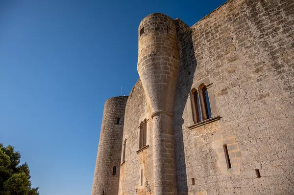 Vista Histórico Castelo Bellver Palma Maiorca Espanha — Fotografia de Stock