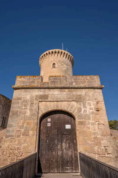 Veduta Dello Storico Castello Bellver Palma Maiorca Spagna — Foto Stock