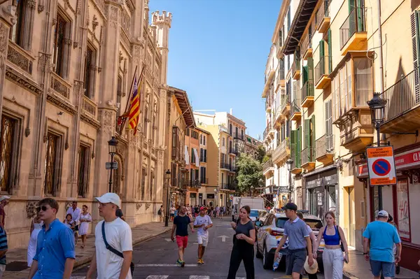 Palma Mallorca Spagna Luglio 2023 Bellissime Scene Strada Architettura Palma — Foto Stock