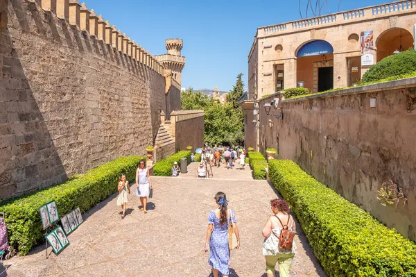 Palma Maiorca Espanha Julho 2023 Incrível Palácio Real Almudaina Palma — Fotografia de Stock