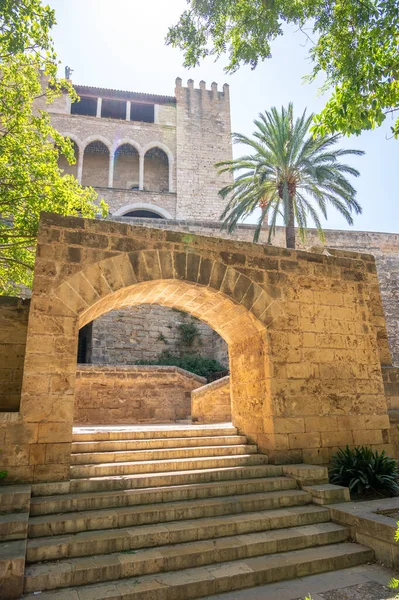 Palma Mallorca Spanien Juli 2023 Amazing Royal Palace Almudaina Palma — Stockfoto