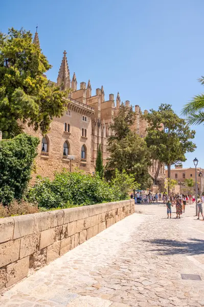Palma Mallorca Spanyolország 2023 Július Santa Maria Majorica Csodálatos Gótikus — Stock Fotó