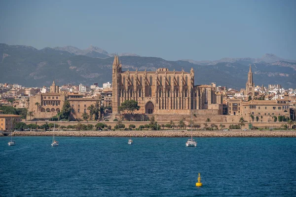 Kilátás Palma Mallorca Óvárosára — Stock Fotó