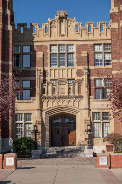 Calgary, Alberta - 9 Ekim 2023 Calgary SAIT kampüsündeki binalar.