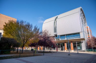 Calgary, Alberta - 9 Ekim 2023 Calgary SAIT kampüsündeki binalar.