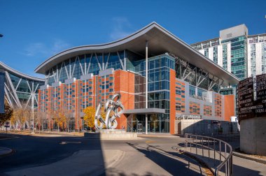 Calgary, Alberta - 9 Ekim 2023 Calgary SAIT kampüsündeki binalar.