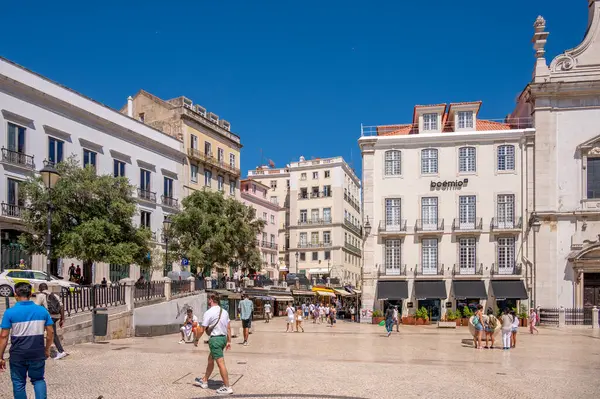 stock image Lisbon, Portugal - July 30, 2023: Beautiful views and architecture in Lisbon's old city.