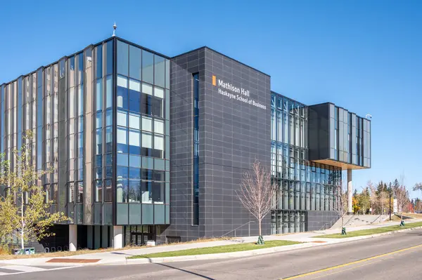 stock image Calgary, Alberta - October 9, 2023: new Mathison Hall building at the University of Calgary.