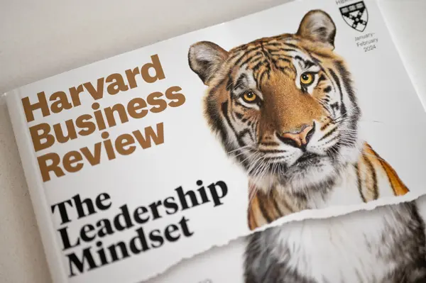 Calgary Alberta Şubat 2024 Harvard Business Review Dergisinin Kapağı Jan Stok Resim