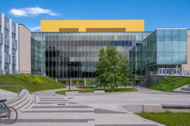 Calgary, Alberta - June 20, 2024: University of Calgary Schulich School of Engineering  building on UofC campus. clipart