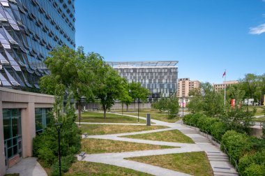 Calgary, Alberta - 20 Haziran 2024: UofC Kampüsündeki Calgary Hunter Üniversitesi Öğrenci Topluluğu.
