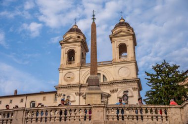 Rome, Italy - August 14, 2024: The Santa Maria in Cosmedin church, home to the famous Bocca della Verit  or mouth of truth. clipart