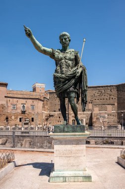 Roma 'da İmparator Augustus' un heykeli.