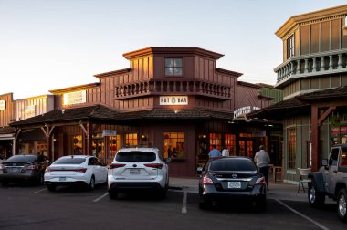 Scottsdale, Arizona - December 23, 2024: Storefronts in Old Town of Scottsdale, Arizona. clipart