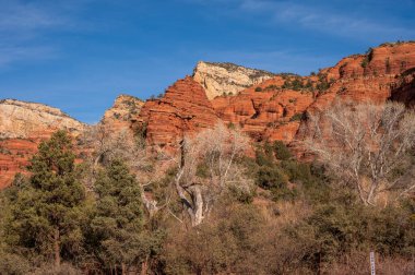 Views of Bear Mountain near Sedona, Arizona. clipart