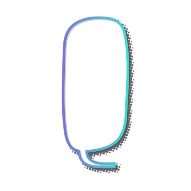 boş konuşma balonu yarım ton gölgesi