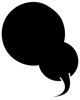 Siyah el çizimi sohbet baloncuğu el çizimi vektör çizimi