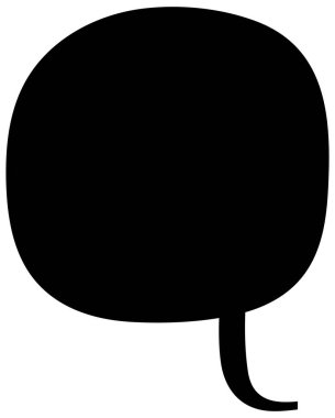 Siyah el çizimi sohbet baloncuğu el çizimi vektör çizimi