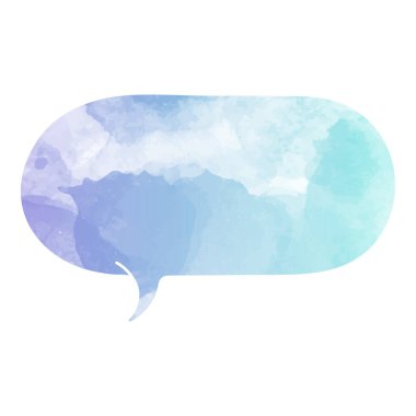 suluboya sohbet balonu vektör çizimi