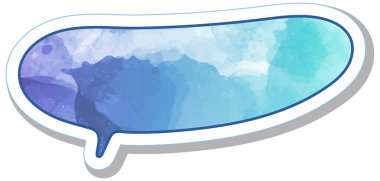 suluboya sohbet balonu etiketi