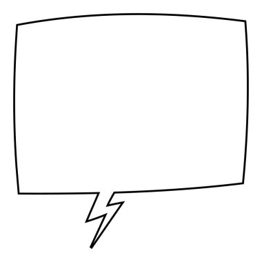 El çizimi sohbet balonu vektör çizimi