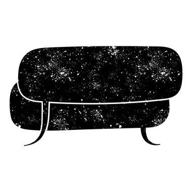 grunge rustic chat kabarcık vektör çizimi