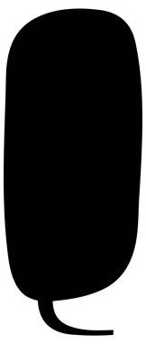 Siyah el çizimi sohbet baloncuğu el çizimi vektör çizimi