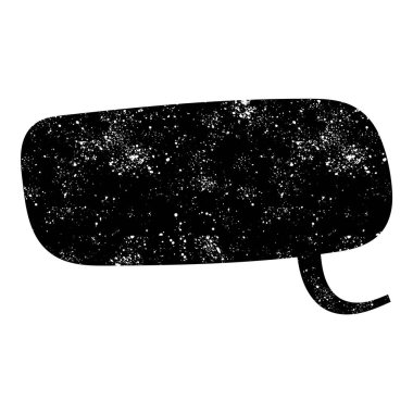 grunge rustic chat kabarcık vektör çizimi