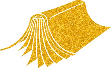 Altın renkli el çizimi kitap karalaması