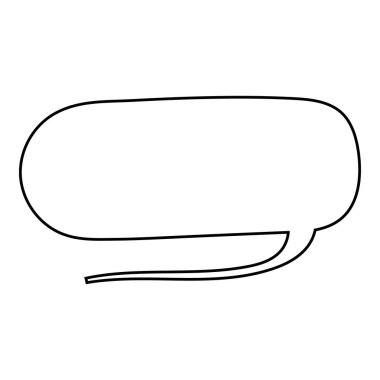 El çizimi sohbet balonu vektör çizimi