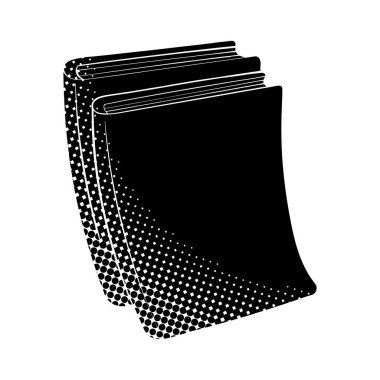 siyah yarım ton el çizimi kitap karalaması