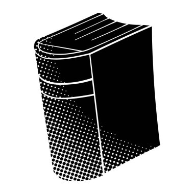 siyah yarım ton el çizimi kitap karalaması