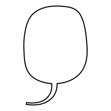 El çizimi sohbet balonu vektör çizimi