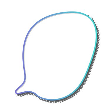 boş konuşma balonu yarım ton gölgesi