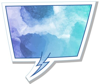 suluboya sohbet balonu etiketi