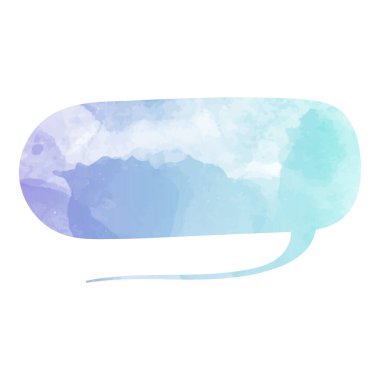 suluboya sohbet balonu vektör çizimi