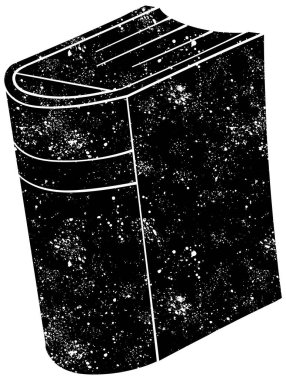 Kırsal grunge siyah beyaz kitap karalaması