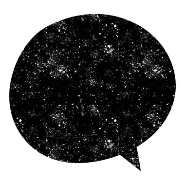 grunge rustic chat kabarcık vektör çizimi