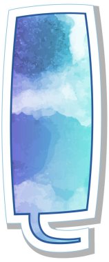 suluboya sohbet balonu etiketi