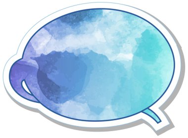 suluboya sohbet balonu etiketi