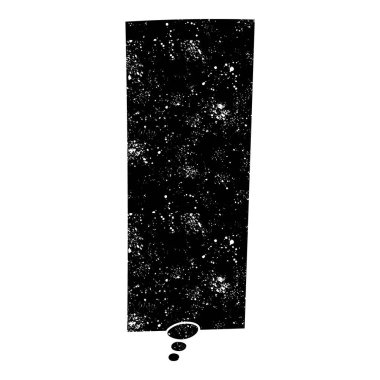 grunge rustic chat kabarcık vektör çizimi