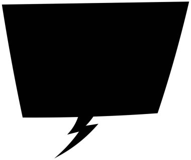 Siyah el çizimi sohbet baloncuğu el çizimi vektör çizimi