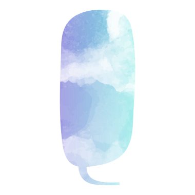 suluboya sohbet balonu vektör çizimi