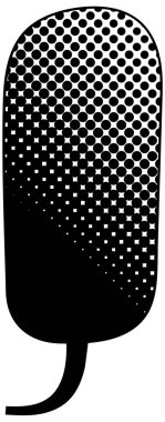 siyah yarım ton gradyan sohbet balonu