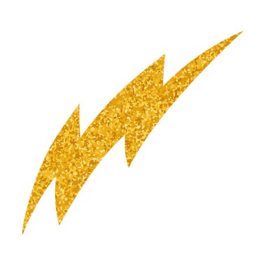 Yapıştırma biçiminde el çizimi gök gürültüsü karalaması