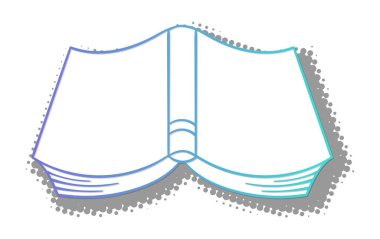 Yarım ton gölgeli kitap karalaması